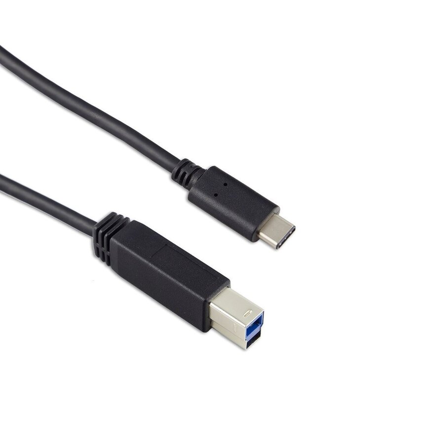 Targus ACC924EUX USB-C naar USB-B 3.1 Gen 2 Kabel – 1m – 10Gbps – 3A – Zwart-1