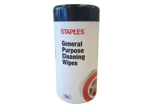 Staples Alcoholvrije Reinigingsdoekjes - 70 stuks 