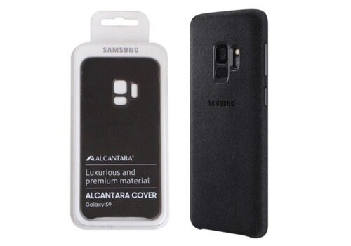Samsung Galaxy S9 Alcantara Backcover – Origineel EF‑XG960 (Zwart) 