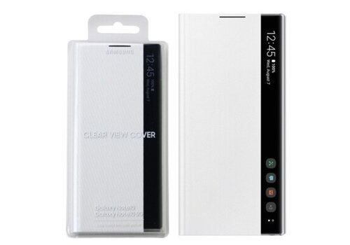 Samsung Galaxy Note 10 Clear View Cover – Origineel EF‑ZN970CWEGWW (Wit) 