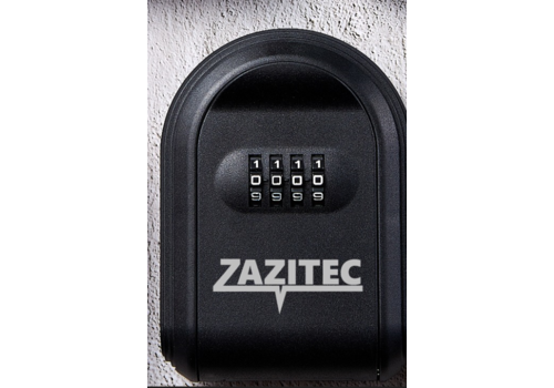 ZAZITEC Sleutelkluis met Cijfercode – Weerbestendige Sleutelbox – Muurmontage – In Meerdere Kleuren (Zwart, Rood, Blauw, Oranje, Groen) 