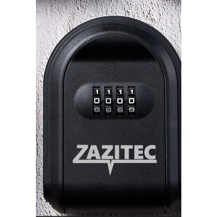 ZAZITEC Sleutelkluis met Cijfercode – Weerbestendige Sleutelbox – Muurmontage – In Meerdere Kleuren (Zwart, Rood, Blauw, Oranje, Groen)-1