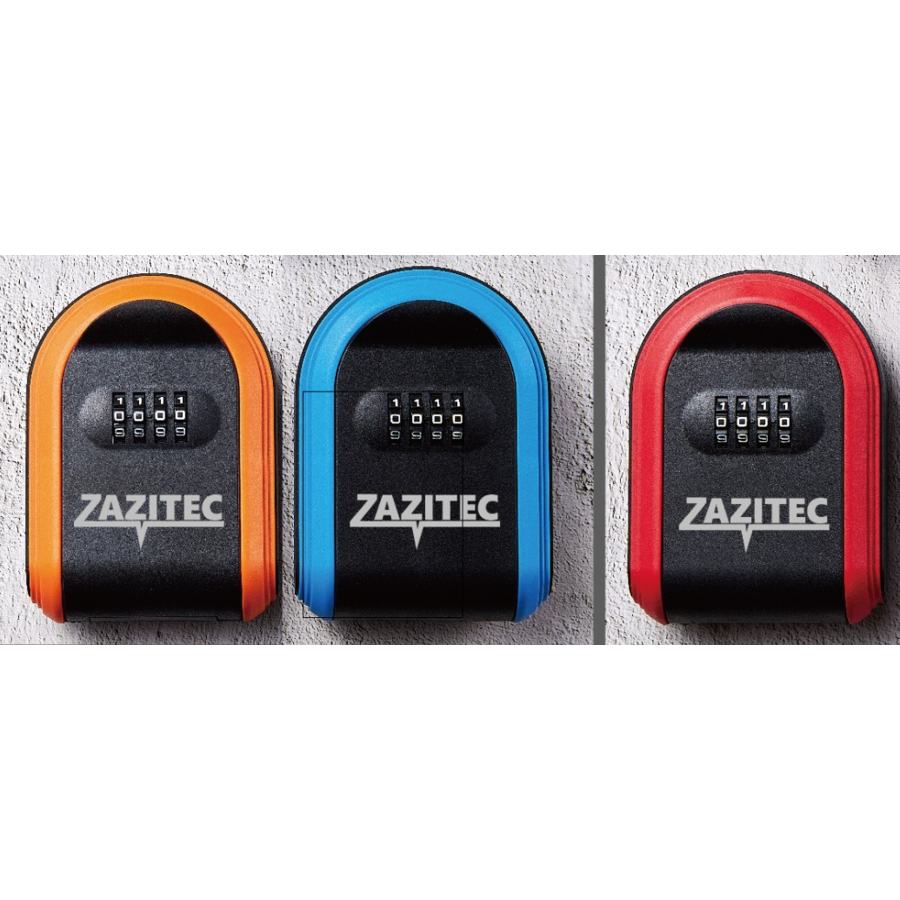 ZAZITEC Sleutelkluis met Cijfercode – Weerbestendige Sleutelbox – Muurmontage – In Meerdere Kleuren (Zwart, Rood, Blauw, Oranje, Groen)-2