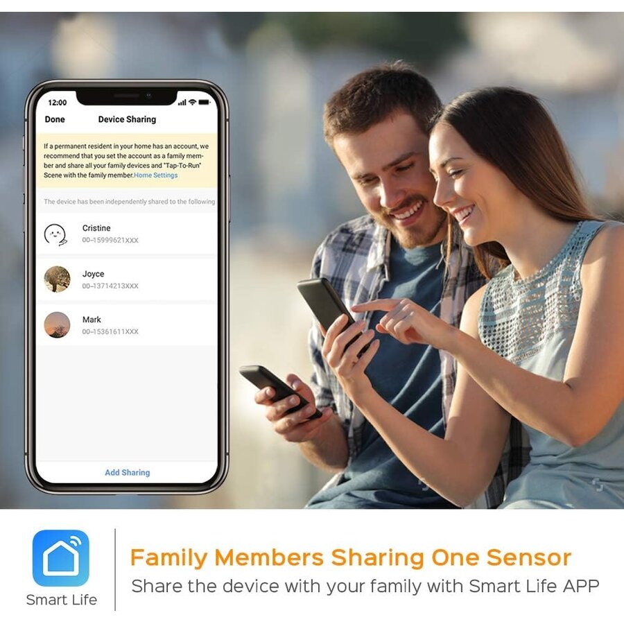 Panamalar Deurruit WiFi Sensor Smart Alert – Deur & Raam Sensor – Draadloze Beveiliging – Compatibel met Alexa & Google Home-3