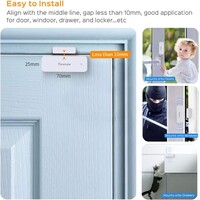 thumb-Panamalar Deurruit WiFi Sensor Smart Alert – Deur & Raam Sensor – Draadloze Beveiliging – Compatibel met Alexa & Google Home-7