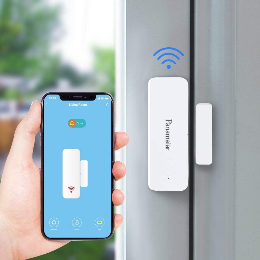 Panamalar Deurruit WiFi Sensor Smart Alert – Deur & Raam Sensor – Draadloze Beveiliging – Compatibel met Alexa & Google Home-2