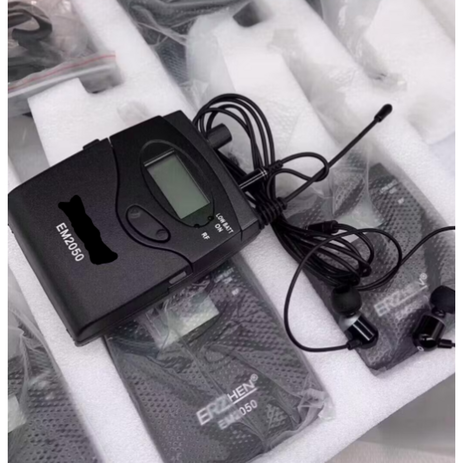 Zazitec Wireless In-Ear Monitor System EM2050 – 1 Transmitter + 2 Headset Receivers-6