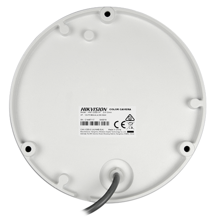 Hikvision HWT‑D340‑VF – 4 MP Varifocaal Dome Camera (2,8‑12 mm) – 4‑in‑1 (TVI/AHD/CVI/CVBS) – IP66-4