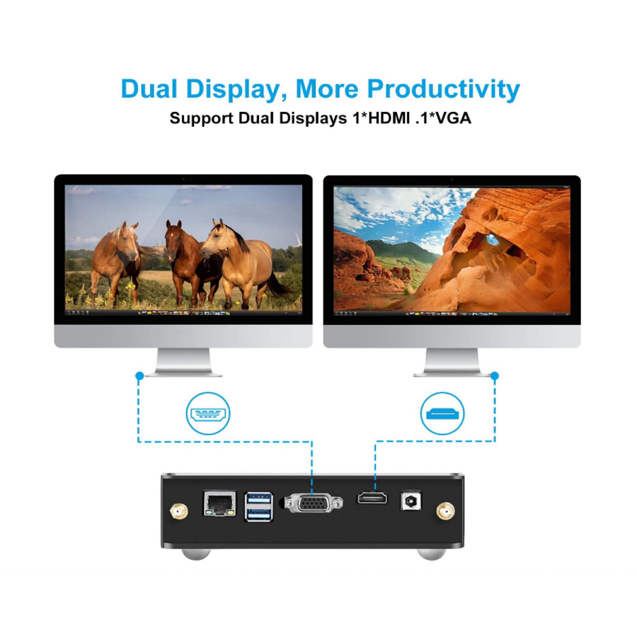 ZAZITEC ZSUS Mini PC – Intel Core i5 – 8GB RAM – 256GB SSD – Windows 10-6