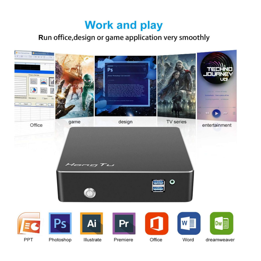 ZAZITEC ZSUS Mini PC – Intel Core i5 – 8GB RAM – 256GB SSD – Windows 10-5