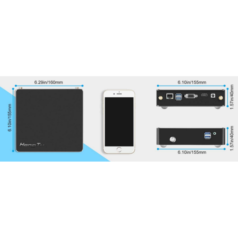 ZAZITEC ZSUS Mini PC – Intel Core i5 – 8GB RAM – 256GB SSD – Windows 10-3