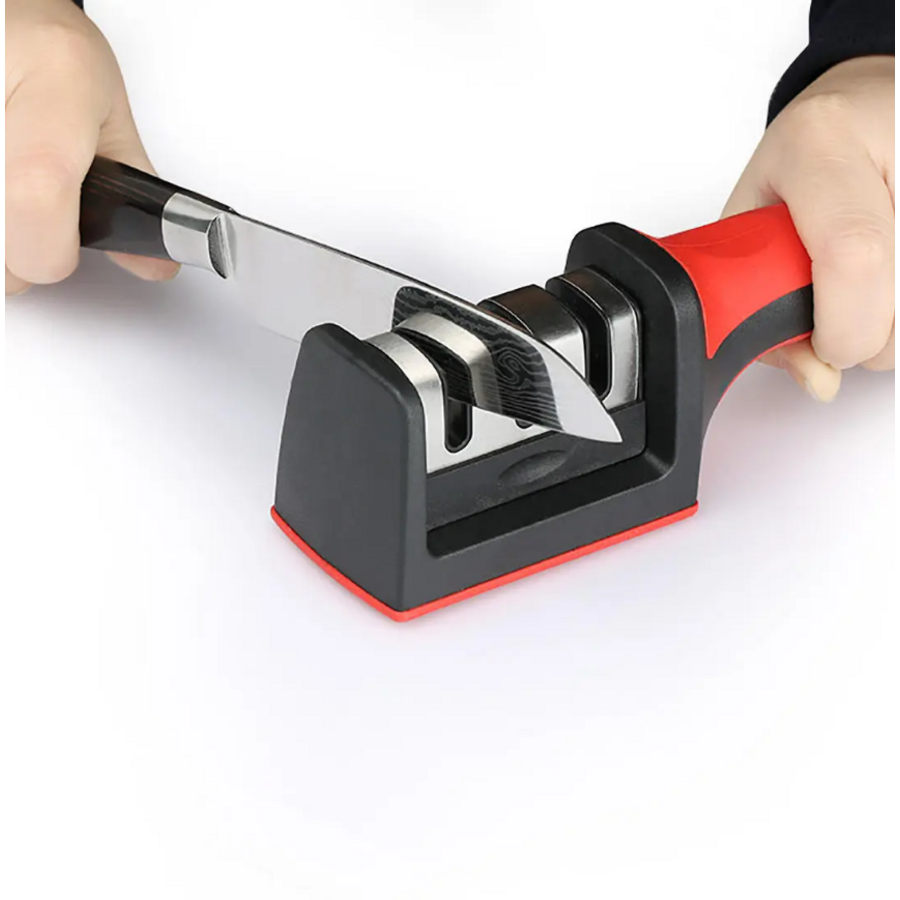 ZAZITEC Professionele 3-Traps Keramische Messenslijper – Voor Keukenmessen en Bladen-3