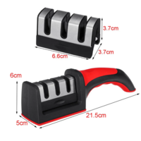 thumb-ZAZITEC Professionele 3-Traps Keramische Messenslijper – Voor Keukenmessen en Bladen-5