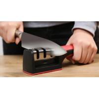 thumb-ZAZITEC Professionele 3-Traps Keramische Messenslijper – Voor Keukenmessen en Bladen-2