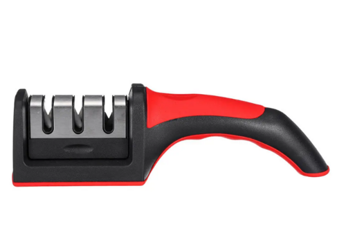 ZAZITEC Professionele 3-Traps Keramische Messenslijper – Voor Keukenmessen en Bladen 