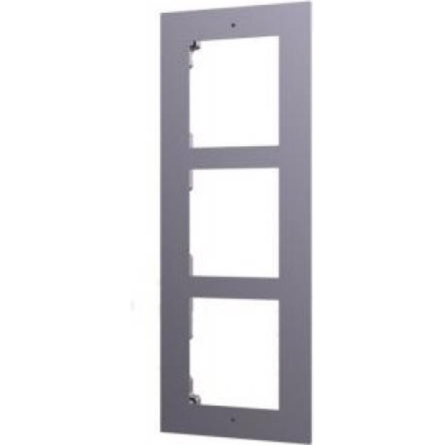 Hikvision DS-KD-ACF3 – Inbouwframe voor Modulaire Intercom – 3 Modules – Aluminium Behuizing-2