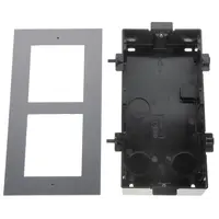 thumb-Hikvision DS-KD-ACF2/Plastic – Inbouwframe voor Modulaire Intercom – 2 Modules – Kunststof Behuizing-3