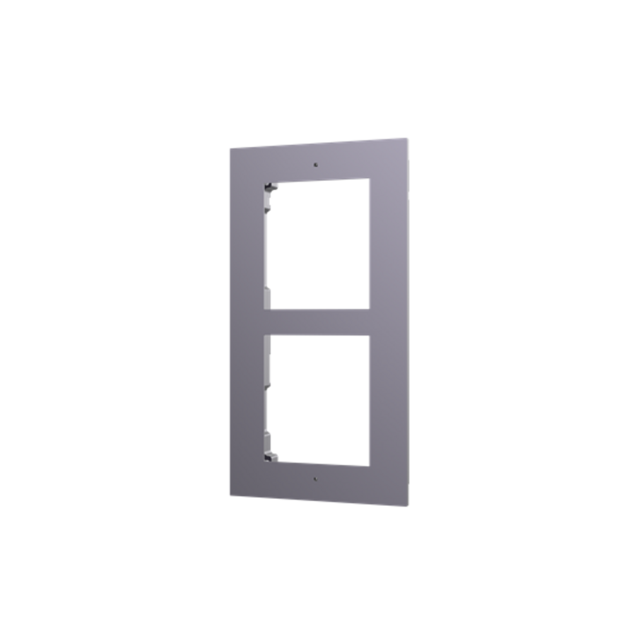 Hikvision DS-KD-ACF2/Plastic – Inbouwframe voor Modulaire Intercom – 2 Modules – Kunststof Behuizing-2