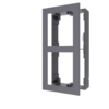 Hikvision Hikvision DS-KD-ACW2 – Opbouwframe voor Modulaire Intercom – 2 Modules – Aluminium Behuizing