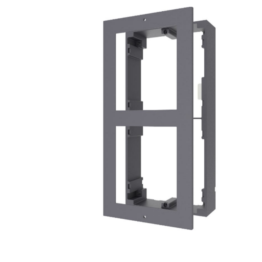 Hikvision DS-KD-ACW2 – Opbouwframe voor Modulaire Intercom – 2 Modules – Aluminium Behuizing-1