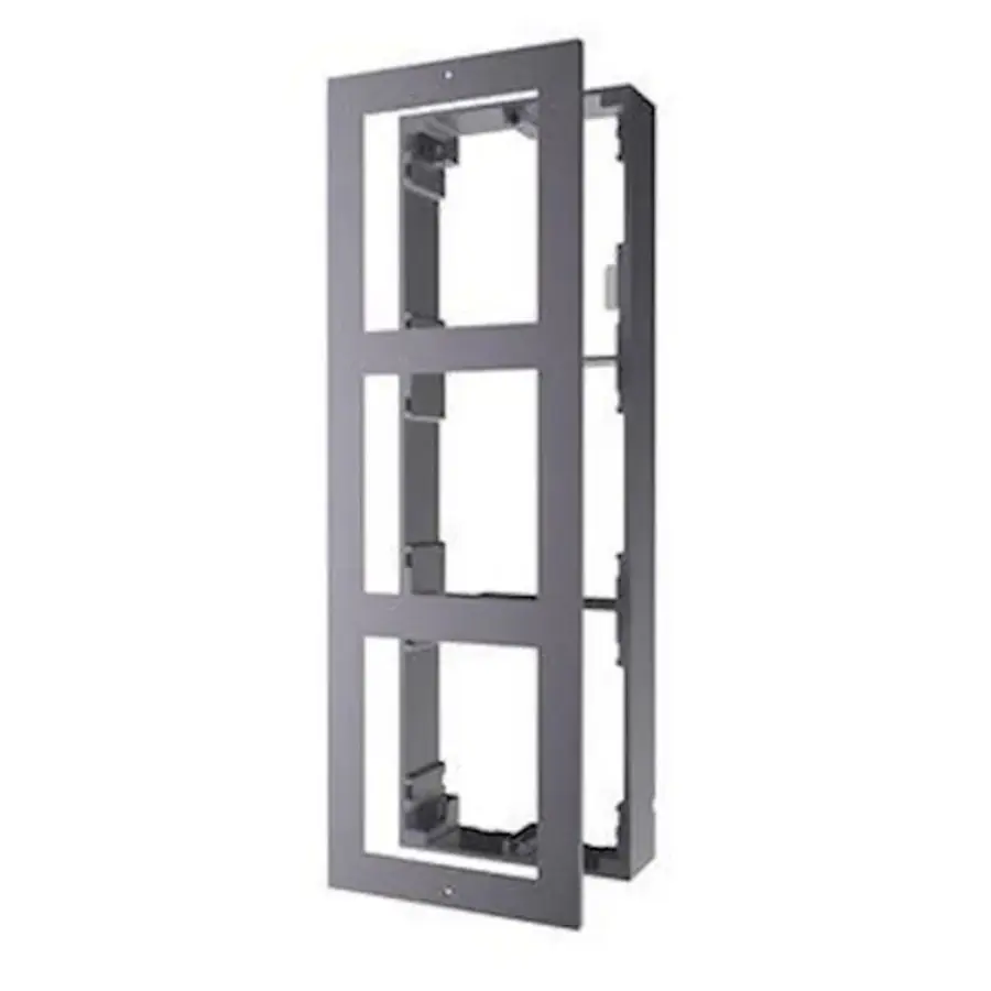 Hikvision DS-KD-ACW3 – Opbouwframe voor Modulaire Intercom – 3 Modules – Aluminium Behuizing-1