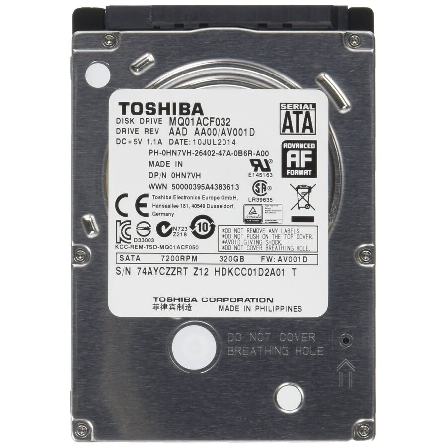 Toshiba 320GB 2.5" Interne Harde Schijf – SATA – Stil & Energiebesparend – Perfect voor Laptop & Externe Opslag-1