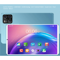 thumb-Zazitec PAD6Pro – 16GB RAM – 512GB Opslag – 10.1" Android Tablet – Quad-Core – Dual Camera – Blauw-1