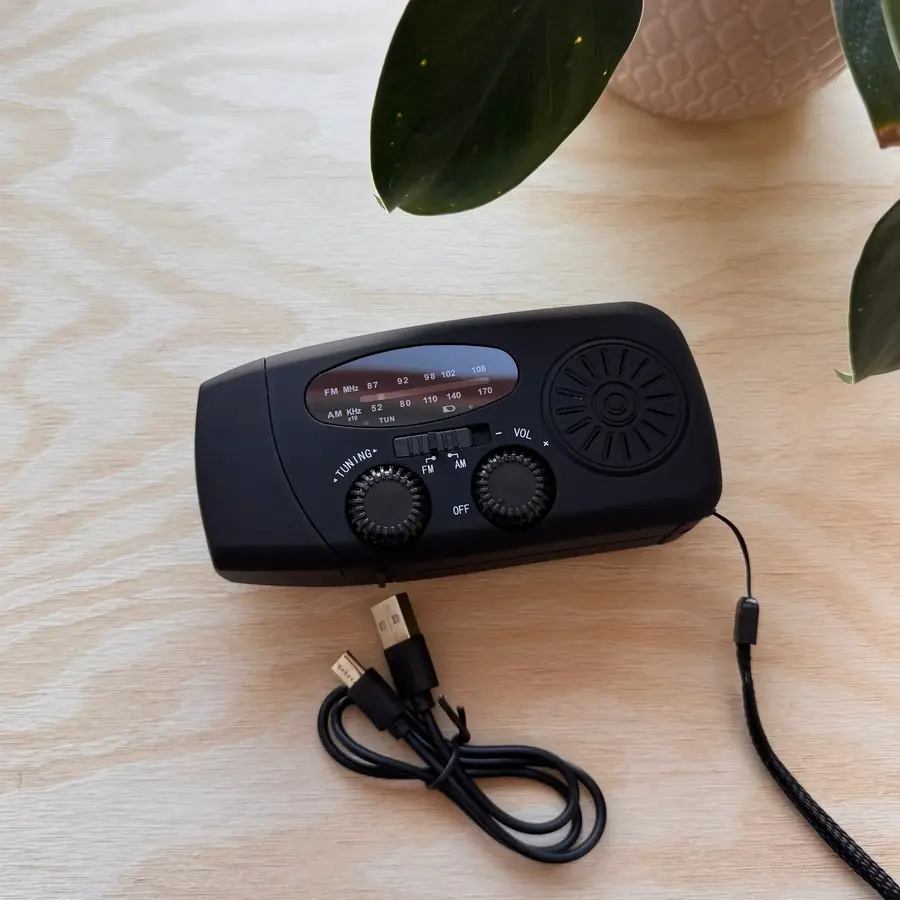 Zazitec Solar Crank Emergency Radio – AM/FM – Powerbank – Solar & Hand Crank – Zaklamp – Noodradio & Telefoonlader-4