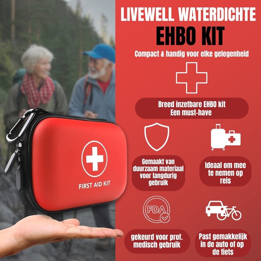 Zazitec First Aid EHBO Kit – Complete Eerste Hulp Set – Compact & Waterbestendig – Ideaal voor Thuis, Auto, Werk & Outdoor-6