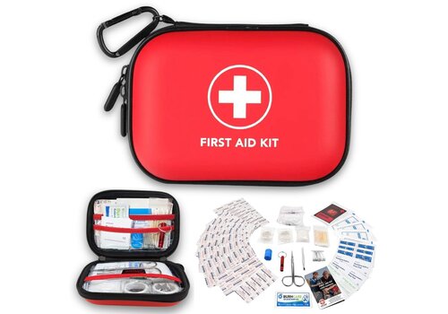 Zazitec First Aid EHBO Kit – Complete Eerste Hulp Set – Compact & Waterbestendig – Ideaal voor Thuis, Auto, Werk & Outdoor 