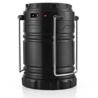 Zazitec Oplaadbare Camping Lantaarn – 8 LED – Power Lantern – Draagbaar – Voor Kamperen, Outdoor & Noodgevallen - Zwart