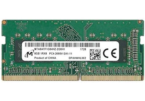 Micron MTA8ATF1G64HZ-2G6H1 – 8GB DDR4 2666MHz SO-DIMM Laptop Geheugen – Betrouwbaar & Stabiel 