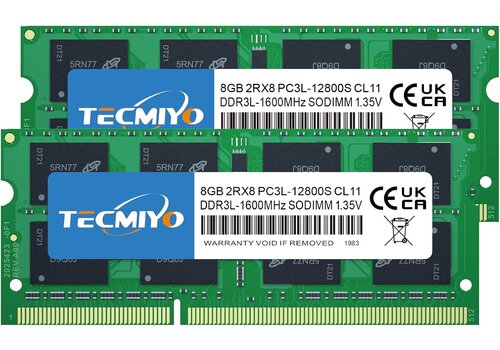 Tecmiyo 8GB DDR3 1600MHz SO-DIMM Laptop Geheugen – PC3-12800S CL11 1.5V (2stuks0 