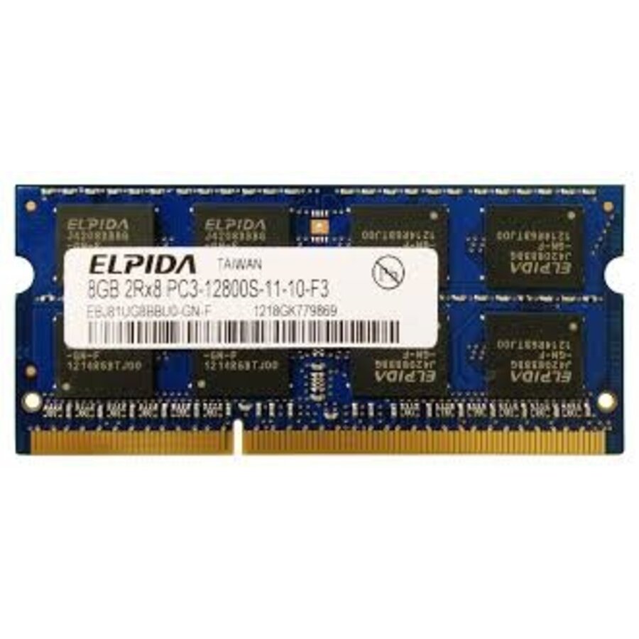 Elpida EBJ81UG8EFU0-GN-F – 8GB DDR3L SODIMM – 204-Pin – 1600 MHz – PC3L-12800S – 2Rx8-1