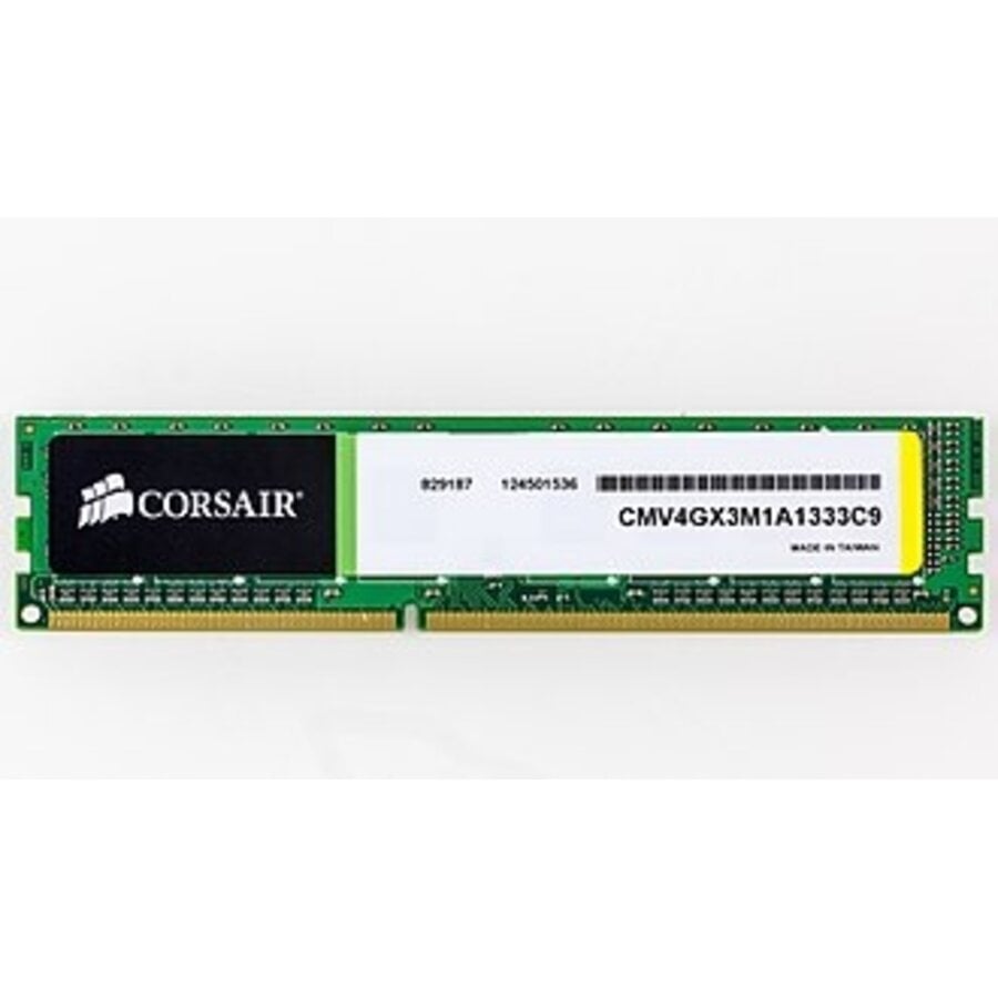 Corsair CMV4GX3M1A1333C9 – 4GB DDR3 1333MHz DIMM Desktop Geheugen – Betrouwbaar & Compatibel-1