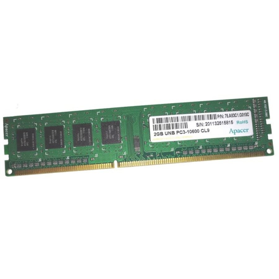 Apacer – 2GB DDR3 1333MHz DIMM Desktop Geheugen (PC3-10600, CL9) – Betrouwbaar & Compatibel-1