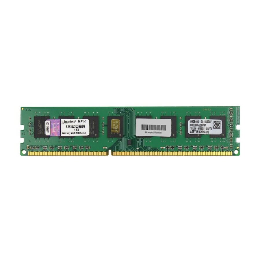 Kingston KVR1333D3N9K/8G – 8GB (2×4GB) DDR3 1333MHz DIMM Desktop Geheugen-Kit – Betrouwbaar & Dual-Channel-1