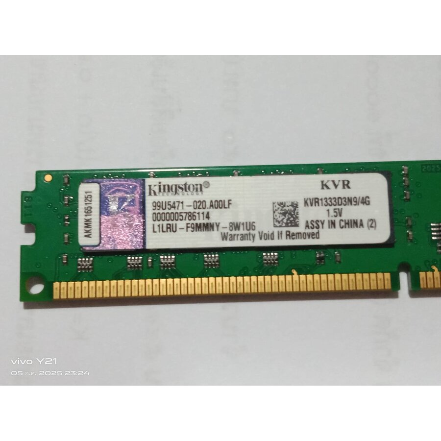 Kingston KVR1333D3N9/4G – 4GB DDR3 1333MHz DIMM Desktop Geheugen – Betrouwbaar & Compatibel-1