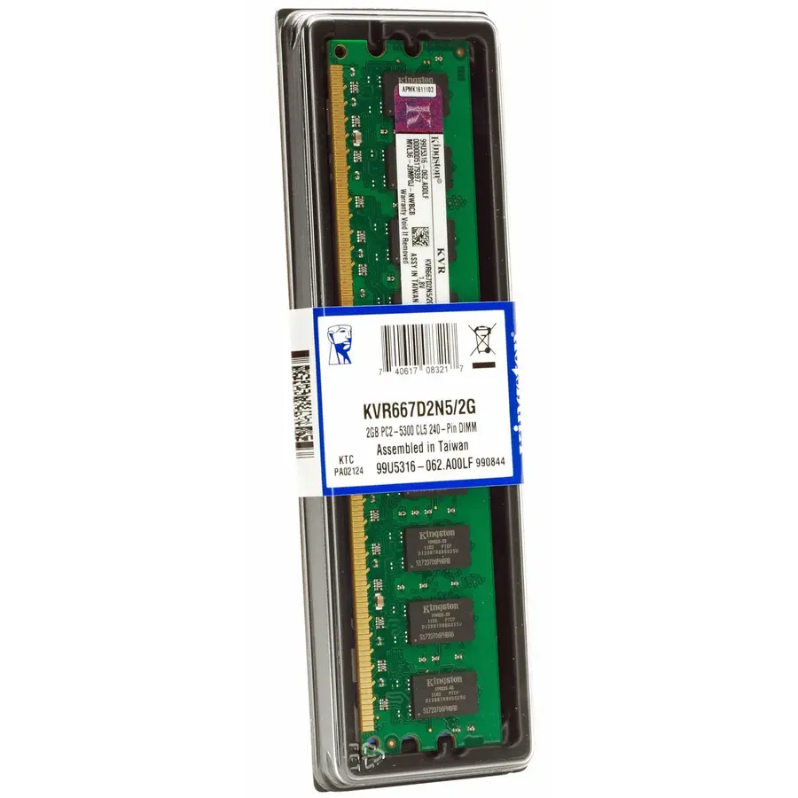 Kingston KVR667D2N5/2G – 2GB DDR2 667MHz DIMM Desktop Geheugen – Betrouwbaar & Compatibel-1