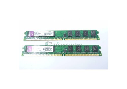 Kingston KVR80D2N5K2/2G – 2GB (2×1GB) DDR2 800MHz DIMM Desktop Geheugen-Kit – Betrouwbaar & Dual-Channel 