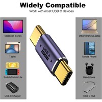 thumb-Zazitec USB-C naar USB-C Adapter - Set van 2 - Male to Male - 100W Power Delivery - 40Gbps Dataoverdracht - 8K Video - Paars-5