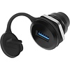 Zazitec USB 3.0 (v) naar USB-C (v) Paneel Connector - Ronde Inbouw Adapter - 5Gbps - Met Waterdichte Stofkap - Zwart