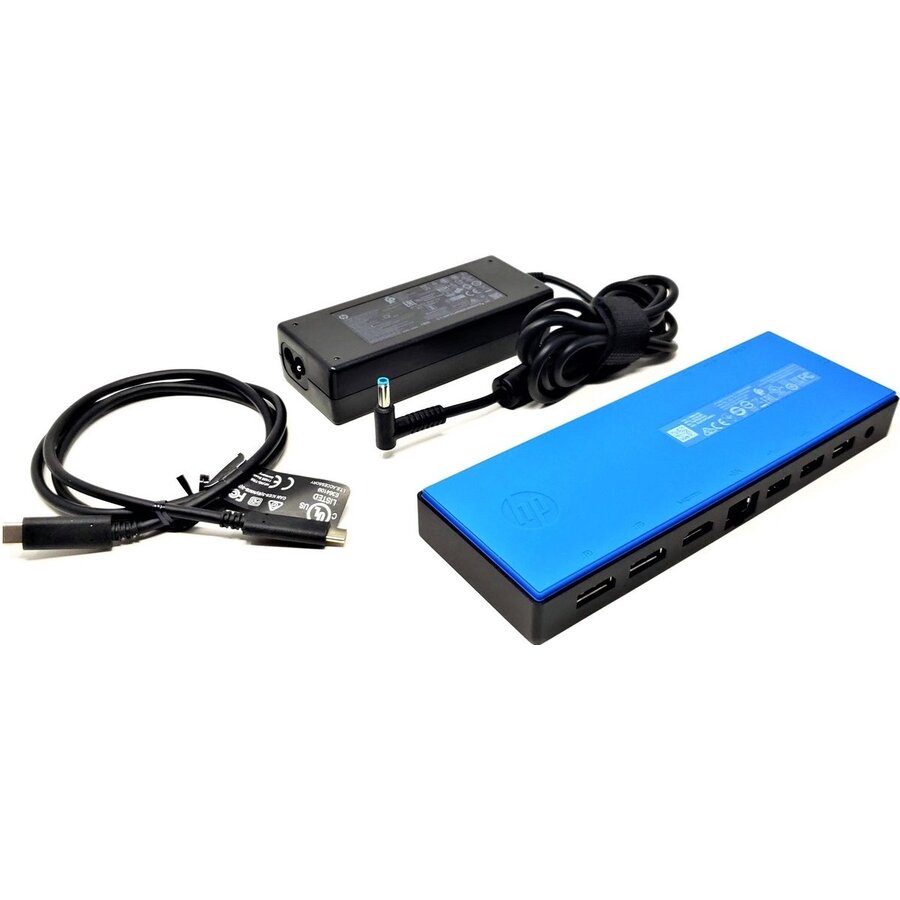 HP USB-C Dock G4 – Inclusief Adapter, USB-C naar USB-C kabel en Stroomkabel-10