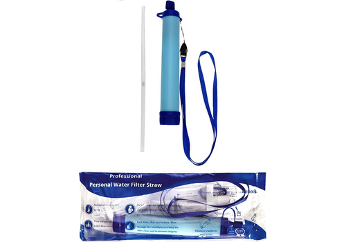 Zazitec Professional Water Filter Straw – 1500L Capaciteit | 750 ml/min | BPA-vrij | Outdoor & Noodgebruik 