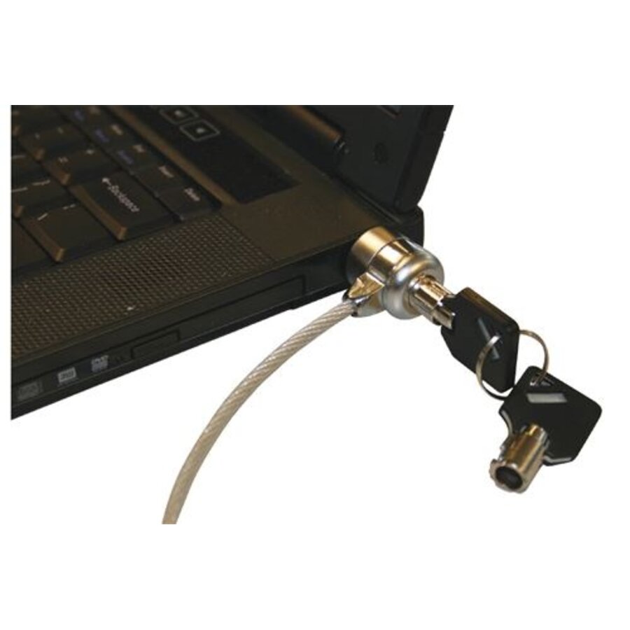 LogiLink NBS003 Notebook Security Lock – Kabelslot met Sleutel voor Laptop en PC-3
