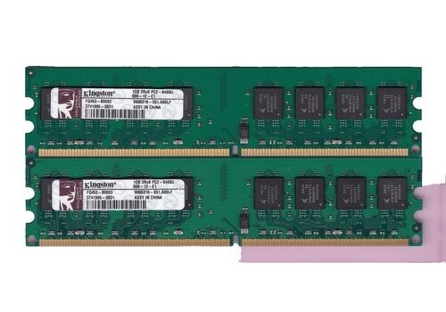 Kingston KVR400D2D8R3K2/2G – 2GB DDR2-800 ECC Registered Geheugenkit (2×1GB) 
