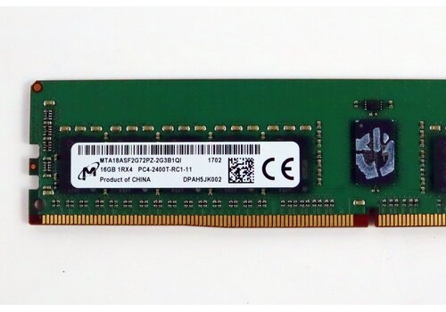 Micron 16GB DDR4 2400T Servergeheugen – ECC Registered (RDIMM) | MTA18ASF2G72PZ-2G3B1QI 