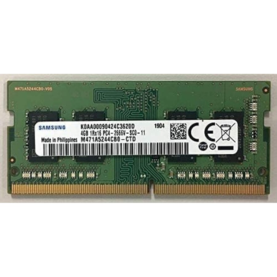 Samsung 4GB DDR4 Laptopgeheugen – 2666 MHz SODIMM | M471A5244CB0-CTD-1