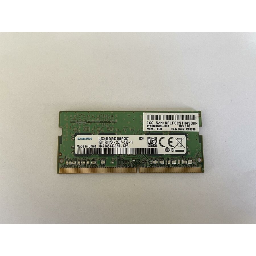 Samsung 4GB DDR4 Laptopgeheugen – 2133 MHz SODIMM | M471A5143EB0-CPB-1