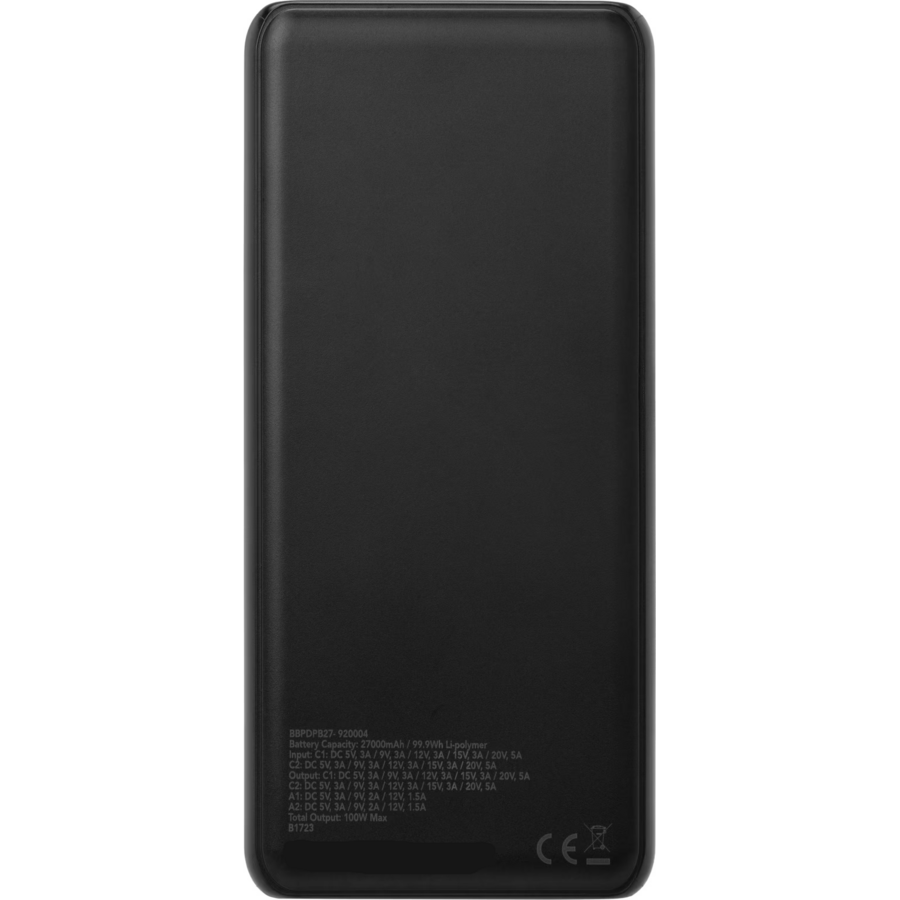 Zazitec Powerbank 27.000 mAh 100W – Krachtige Laptop Powerbank met Power Delivery | Zwart-5